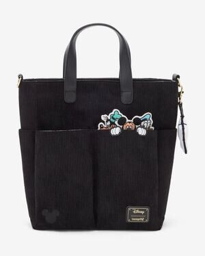Loungefly Disney Mickey & Friends Peeking Pocket Corduroy Tote/Crossbody NWT